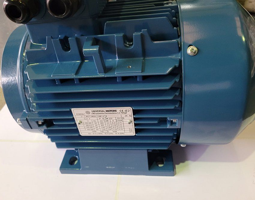 2.2kw trifásicos 230/400V, Freq. Hz. 50/60