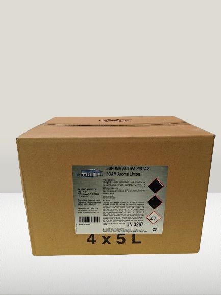 Espuma activa pistas foam aroma limón