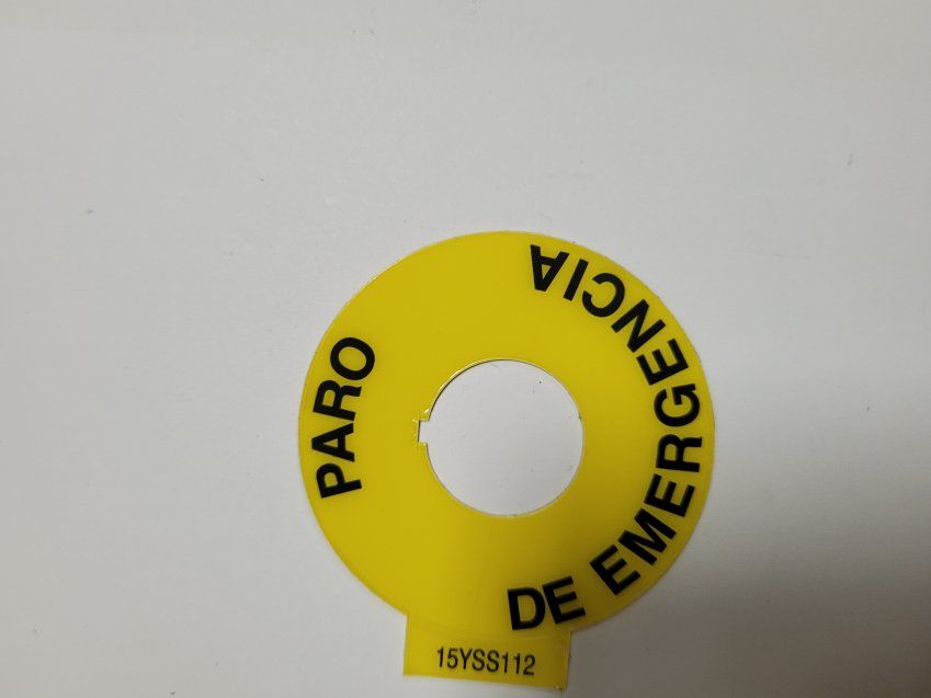 pegatina paro de emergencia