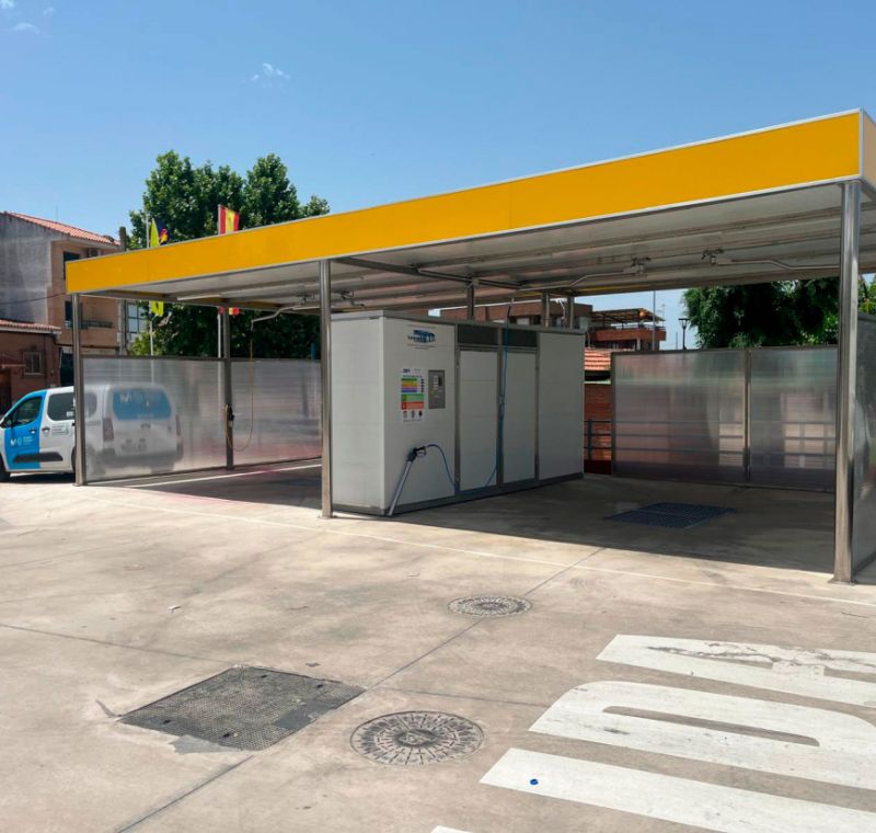 Pista de lavado en Santa Olalla