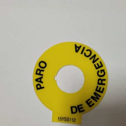 pegatina paro de emergencia
