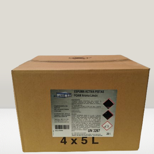 Espuma activa pistas foam aroma limón